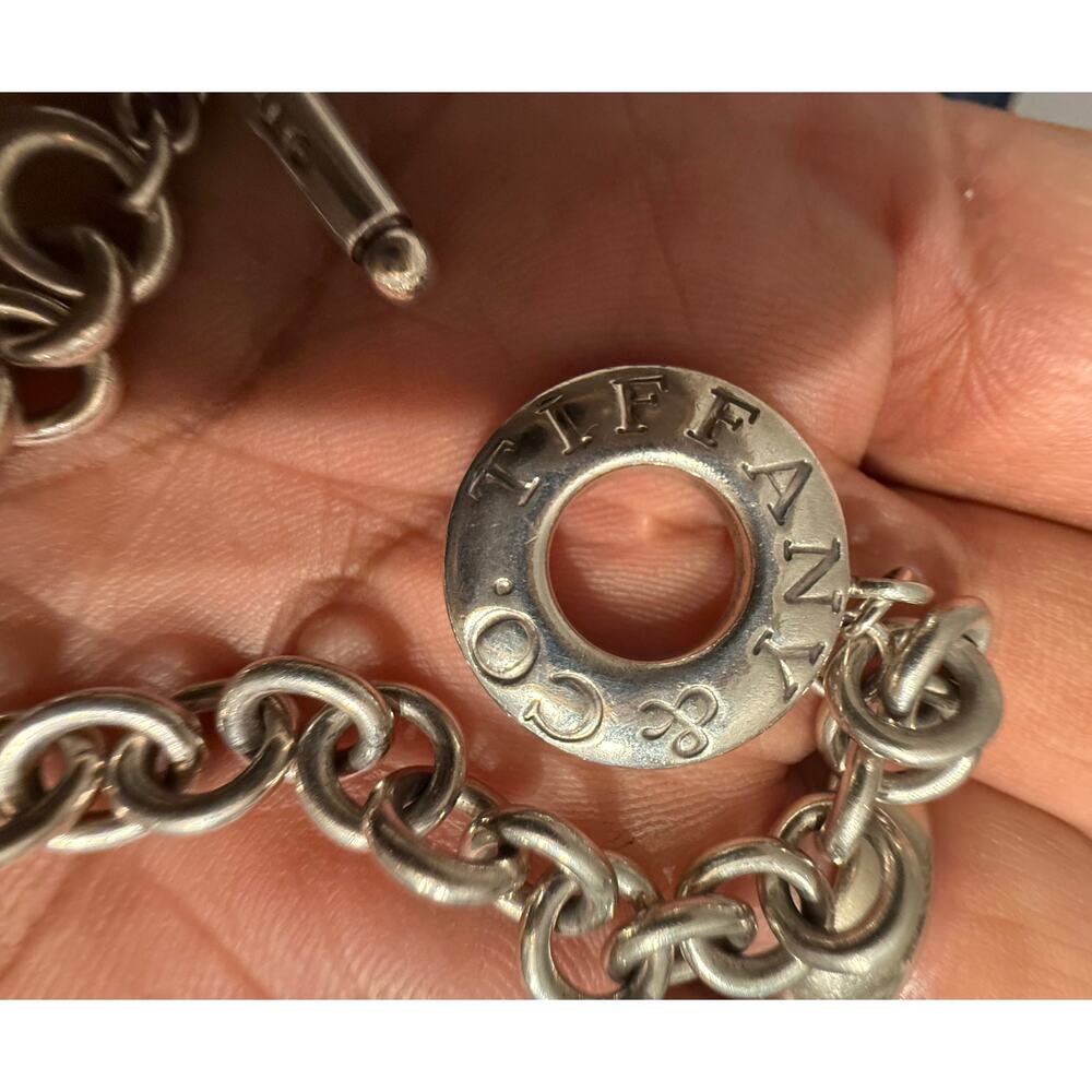 Vintage Authentic Tiffany & Co Sterling 925 Toggle Bracelet 6.75” 25g COA - Picture 11 of 11
